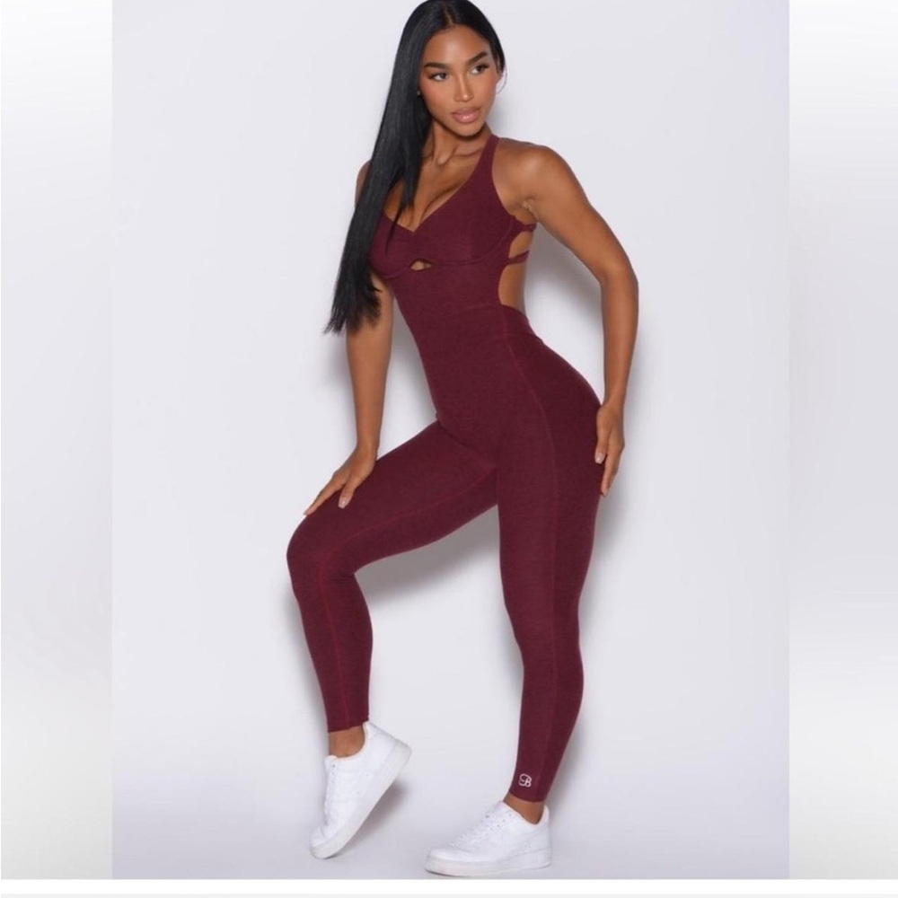 Burgundy Activewear Jumpsuit